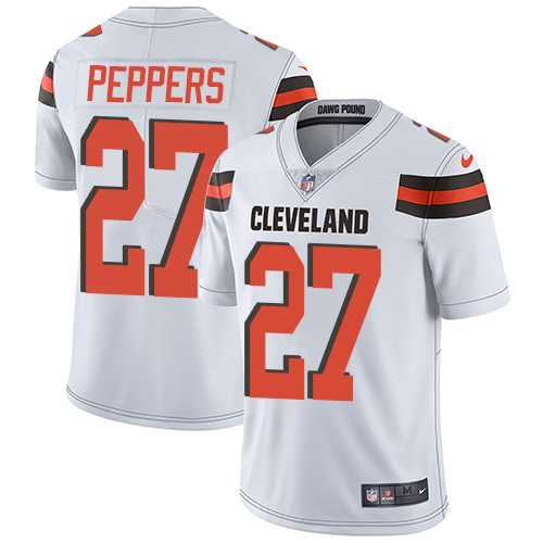 Nike Cleveland Browns #27 Jabrill Peppers White NFL Vapor Untouchable Limited Jersey,We sell and wholesale Nike Cleveland Browns #27 Jabrill Peppers White NFL Vapor Untouchable Limited Jersey on line form chian!